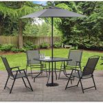 Mainstays Albany Lane 6-Piece Folding Seating Set (Gray)