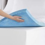 Sleep Innovations 4-inch Dual Layer Gel Memory Foam Mattress Topper Enhanced Support, Queen, Made in the USA