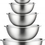 Premium Stainless Steel Mixing Bowls (Set of 6) Stainless Steel Mixing Bowl Set - Easy To Clean, Nesting Bowls for Space Saving Storage